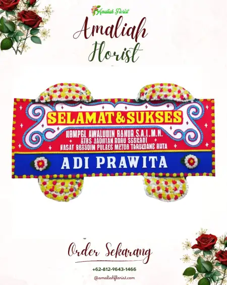 Papan Bunga Ucapan Selamat Tambakprogaten